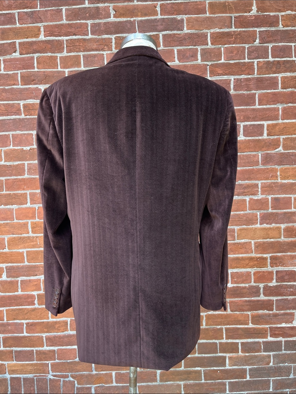 Givenchy Men's Dark Brown Velvet Sport Coat - Picture 5 of 8